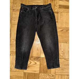 Lucky Brand Pants Mens 36/28 Vintage Straight Corduroy Black Adult *